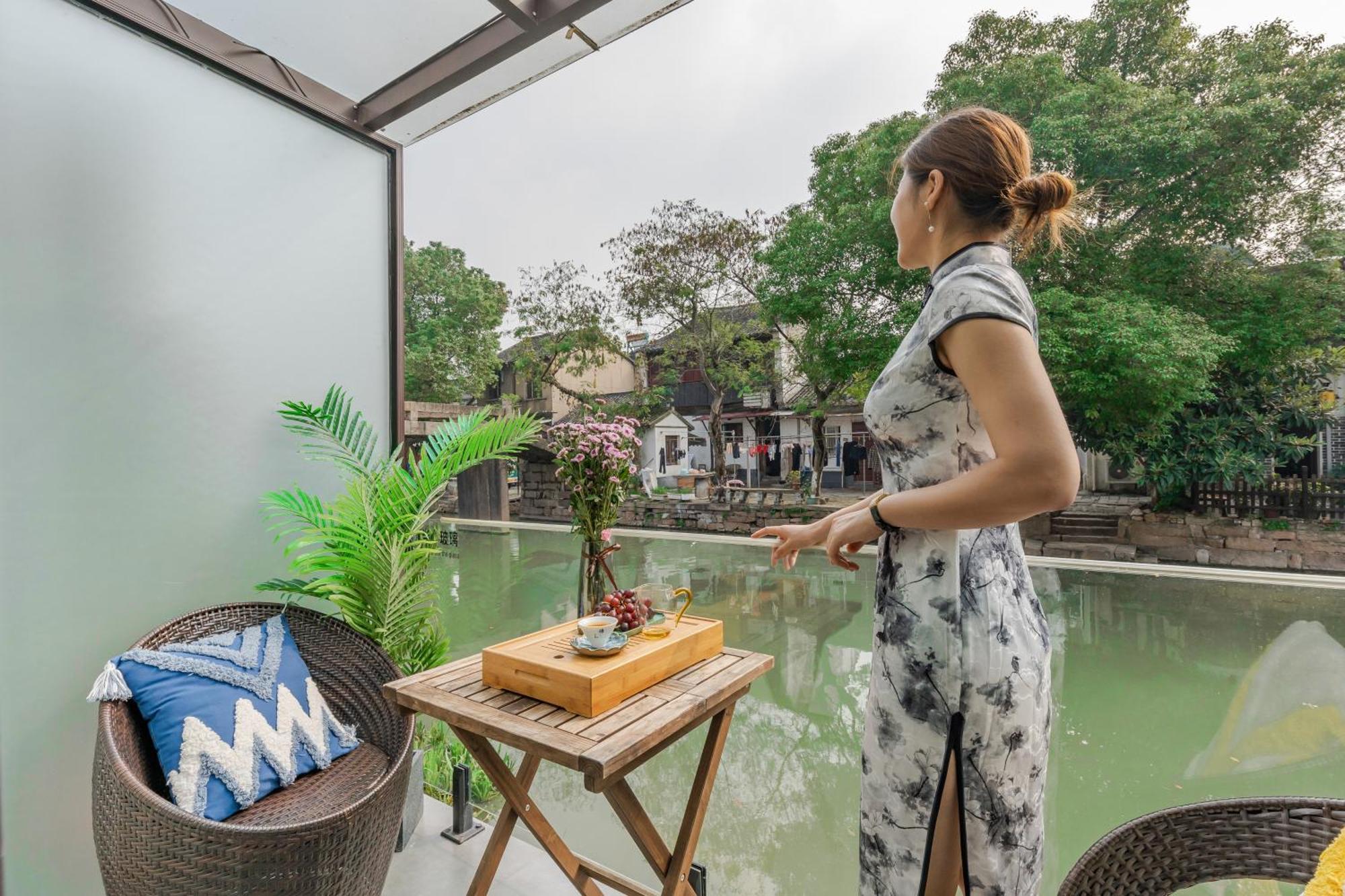 Tongli Slowlife River View Inn Сучжоу Экстерьер фото