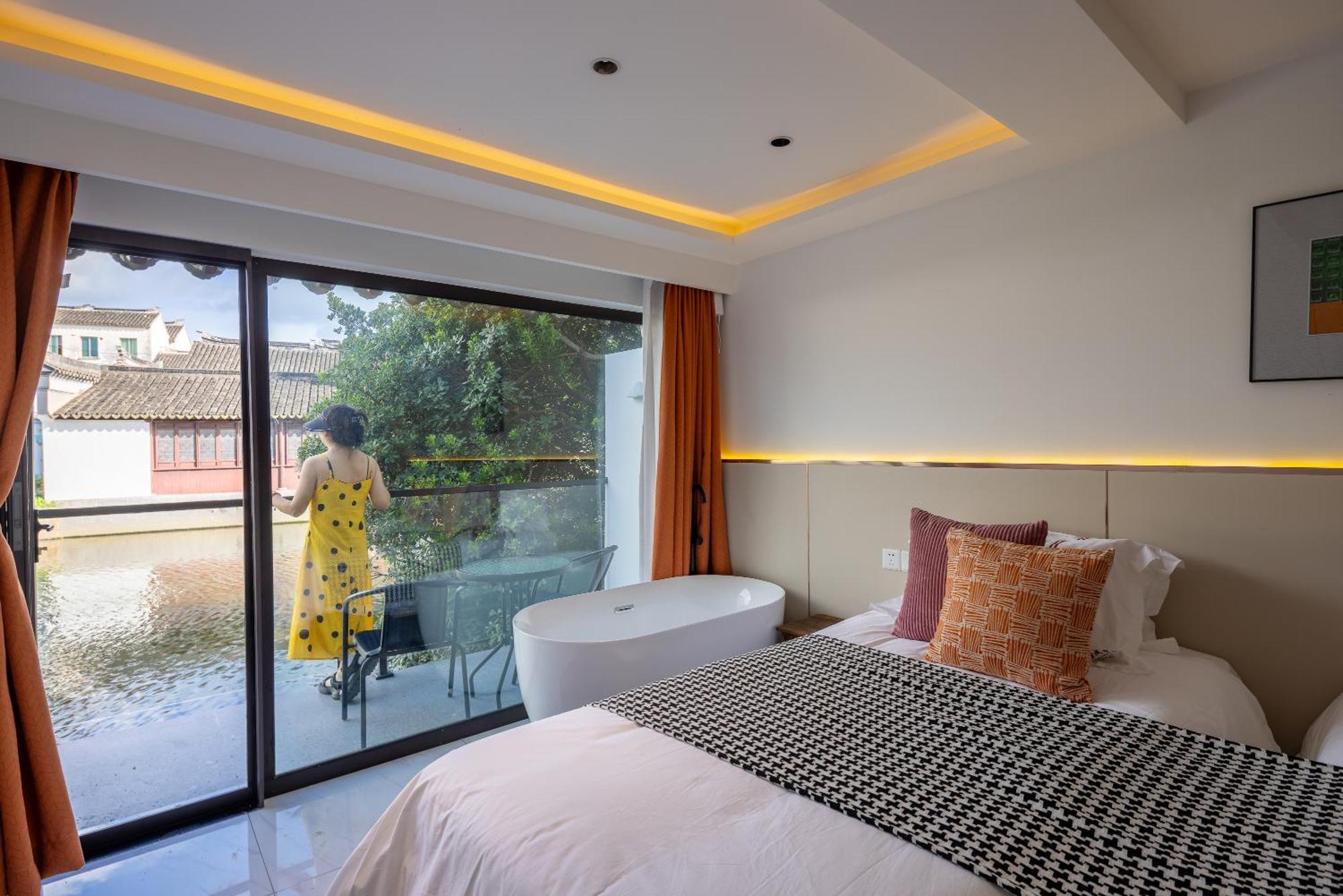 Tongli Slowlife River View Inn Сучжоу Экстерьер фото