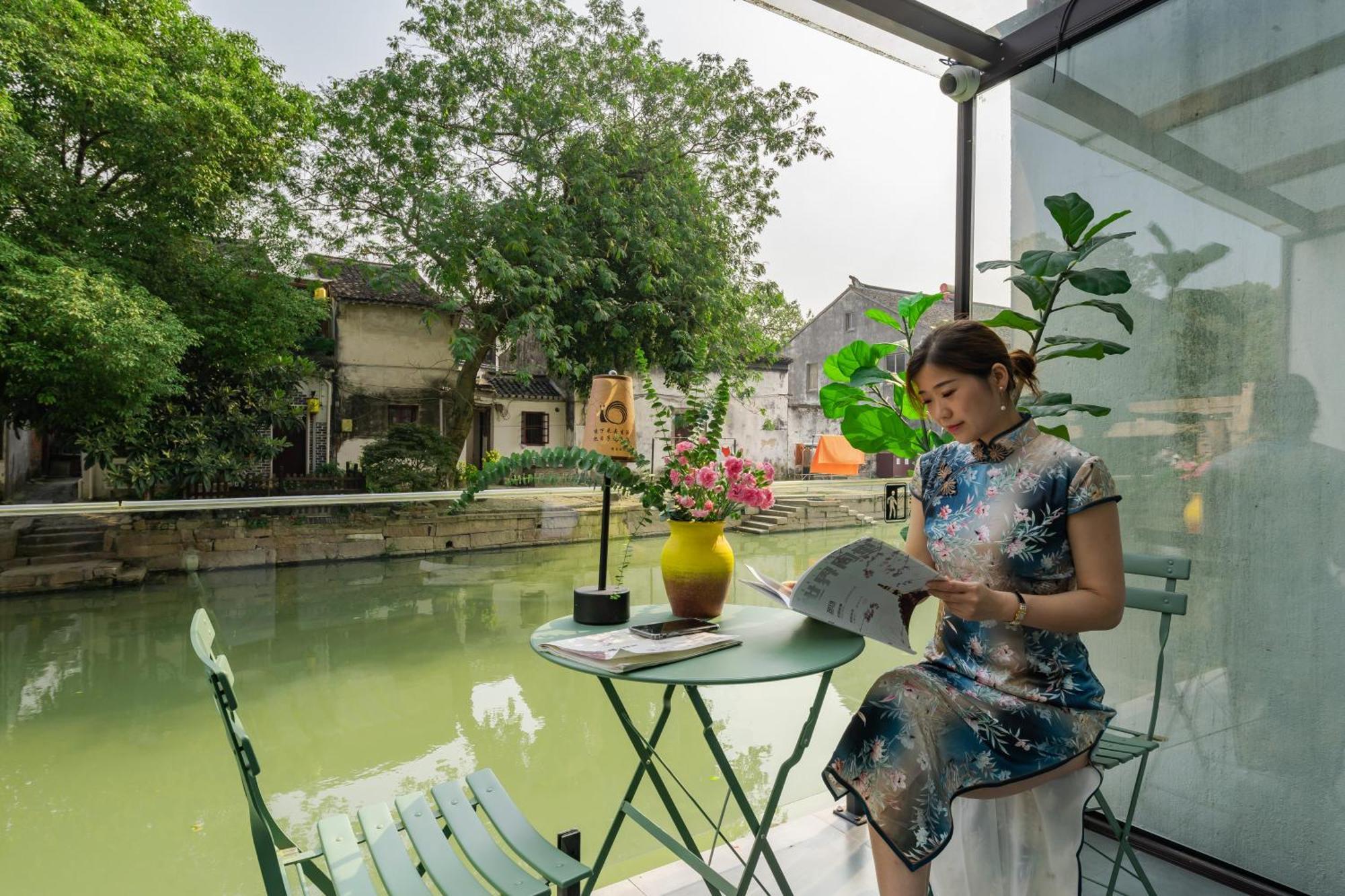 Tongli Slowlife River View Inn Сучжоу Экстерьер фото