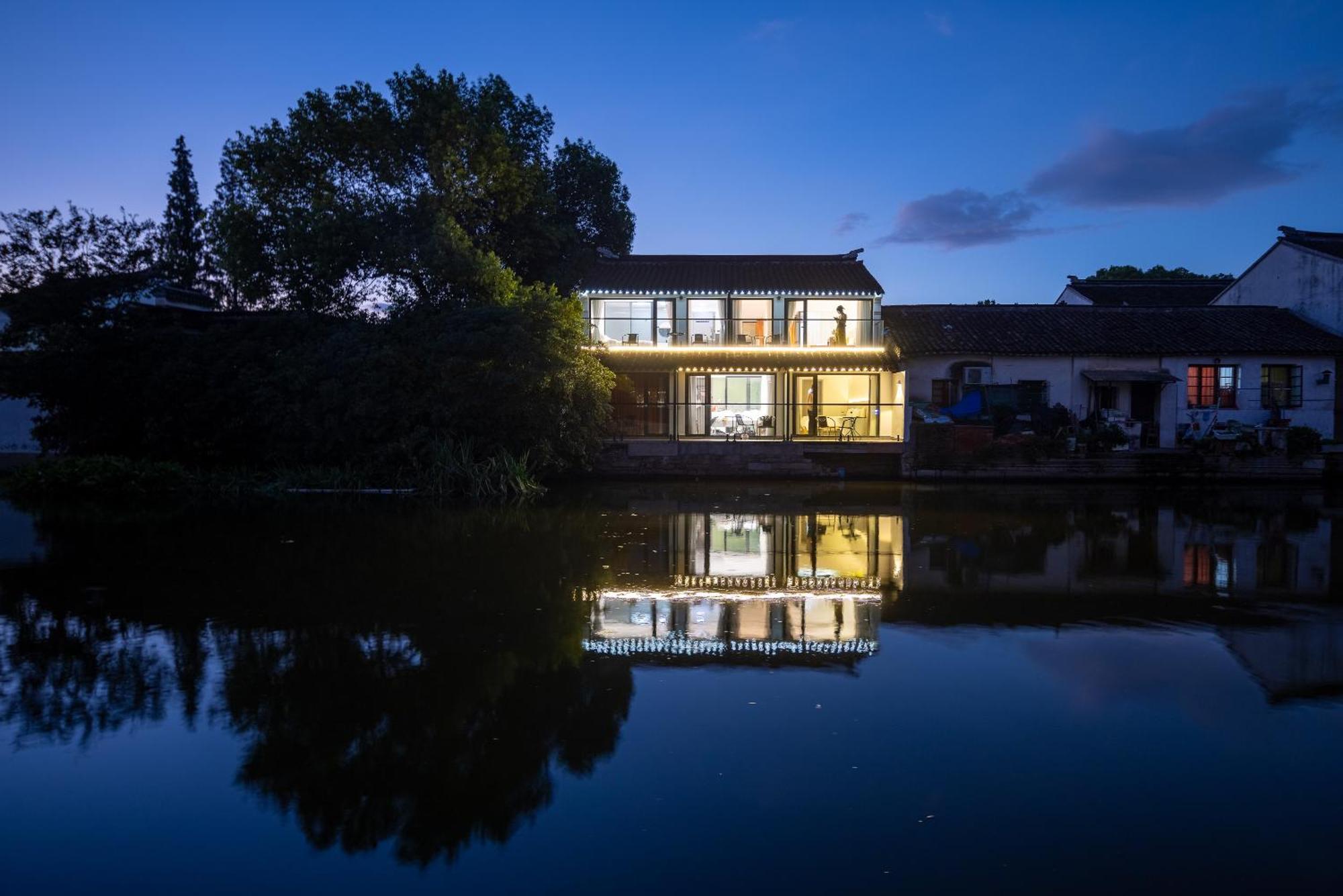 Tongli Slowlife River View Inn Сучжоу Экстерьер фото